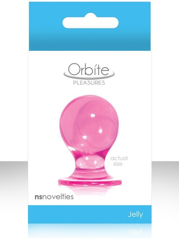 Малая анальная пробка Orbite Pleasures - Pink NS Novelties