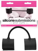 Наручники силиконовые Silicone Submissions Wrist Cuffs – черные NS Novelties