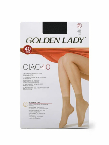 Носки Gld Ciao 40 (носки - 2 пары) Nero GOLDEN LADY
