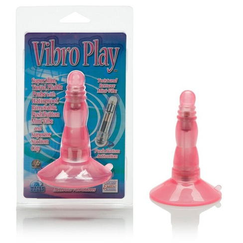 Анальная пробка с вибрацией Vibro Play – розовый California Exotic Novelties