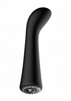 Вибратор для точки G Glimmer (черный): 20.5 см, 10 режимов работы, гибкая головка, АБС/силикон Shots toys