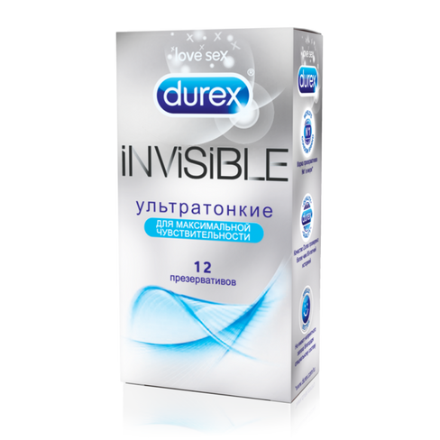 Презервативы Durex Invisible ультратонкие – 12 шт.