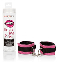 Наручники Tickle Me Pink на липучках - розовый California Exotic Novelties