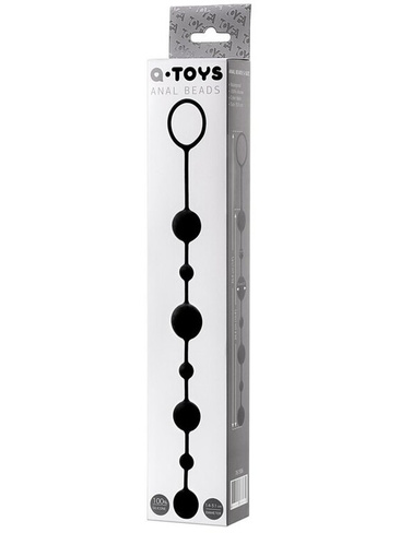 Анальная цепочка TOYFA A-Toys с шариками – черный