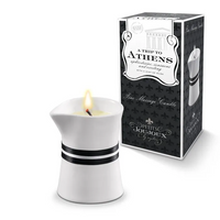 Массажное масло в виде свечи Petits Joujoux Athens с ароматом муската и пачули (120мл) Mystim