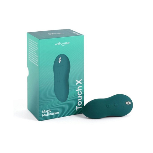 Клиторальный вибратор We-Vibe Touch X. 10.2 см, 8 режимов вибрации, медицинский силикон, водонепроницаемый, зеленый We V
