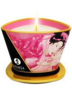 Массажное арома масло в виде свечи Rose Petals "Лепестки роз" – 170 мл Shunga Erotic Art