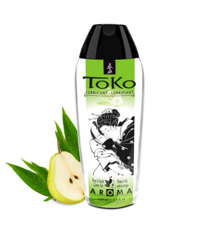 Интимный лубрикант на водной основе TOKO AROMA: аромат Экзотический зеленый чай и груша, 165мл Shunga Erotic Art