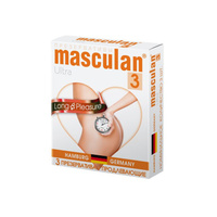Презервативы Masculan 3 Ultra Продлевающие с колечками, пупырышками и анестетиком 3 шт