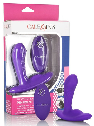 Массажер простаты Remote Pinpoint Pleaser с массажным шариком – фиолетовый California Exotic Novelties