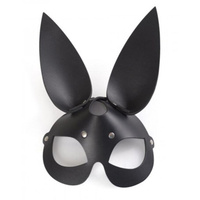 БДСМ маска «Зайка» с ушками, черная, размер OS СК-Визит