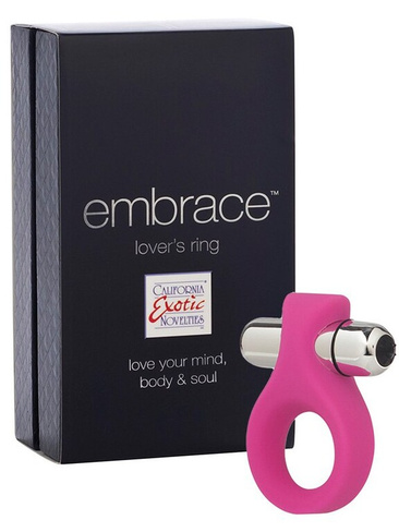 Вибро-кольцо Embrace Lover’s Ring – розовое California Exotic Novelties