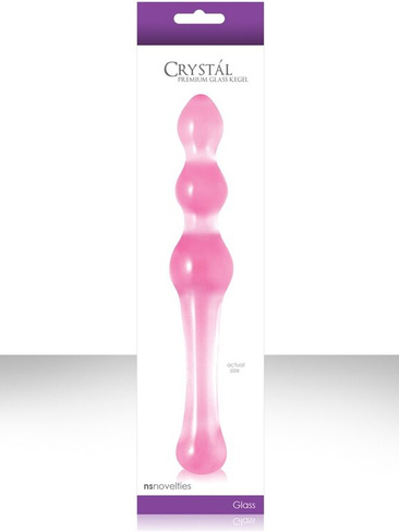 Стимулятор для вагинальных мышц Crystal Glass Kegel - Pink NS Novelties