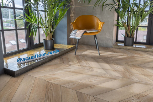 Виниловый пол Aquafloor Parquet Chevron Glue AF2555PGCh