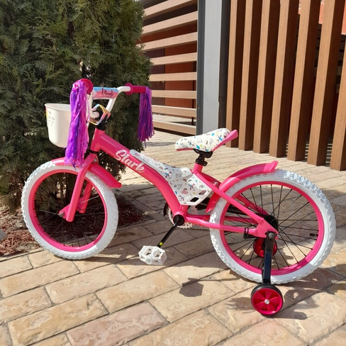 Детский велосипед Stark Tanuki 18 Girl 2023, 18 дюймов, цвет розовый