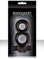 Эрекционное вибро-кольцо Renegade - Black NS Novelties