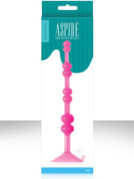 Анальная елочка на присоске Aspire Pleasure Beads - Pink NS Novelties