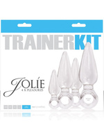 Набор анальных пробок Jolie 4х Trainer Kit – прозрачные NS Novelties