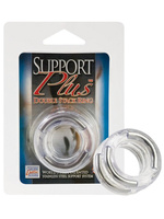 Двойное эрекционное кольцо Support Plus - Double Stack Ring California Exotic Novelties
