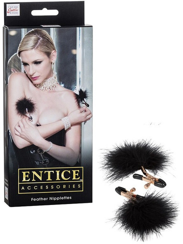 Зажимы для сосков с пухом Entice Feather Nipplettes California Exotic Novelties