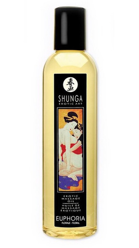 Эротическое массажное масло Euphoria (Floral) - 250 мл Shunga Erotic Art