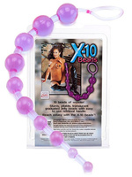 Анальная цепочка X-10 Beads – фиолетовая California Exotic Novelties