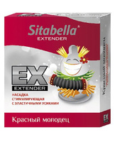 Насадка - презерватив Sitabella Extaz - Красный молодец СК-Визит
