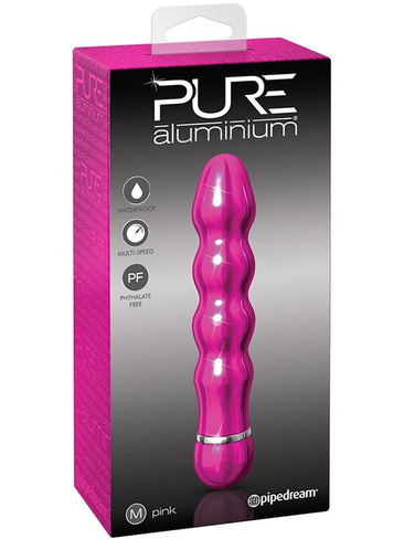 Вибромассажер Pure Aluminium Medium Pink – розовый Pipedream