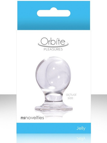 Малая анальная пробка Orbite Pleasures - Clear NS Novelties