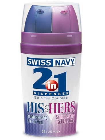 Возбуждающий гель для двоих 2 в 1 His & Hers - 50 мл Swiss Navy