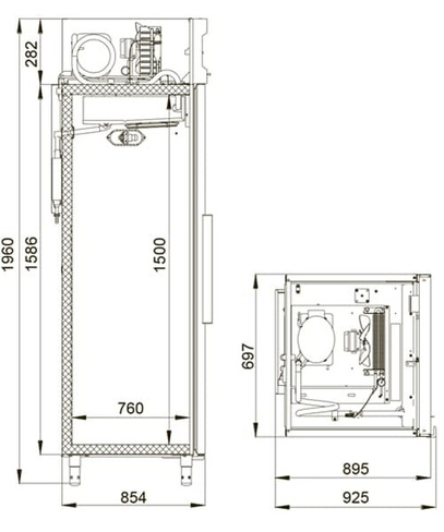 Шкаф холодильный Polair CV107‑S CV107-S