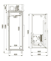 Шкаф холодильный Polair CM110‑S CM110-S