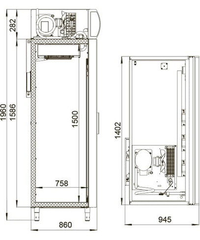 Шкаф холодильный Polair DM114Sd‑S (R290) DM114Sd-S