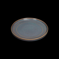 Тарелка мелкая с бортами 8,75 220 мм, сине-коричневый Corone Terra