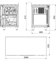 Стол холодильный Polair TM3GN-GC TM2GN-GC