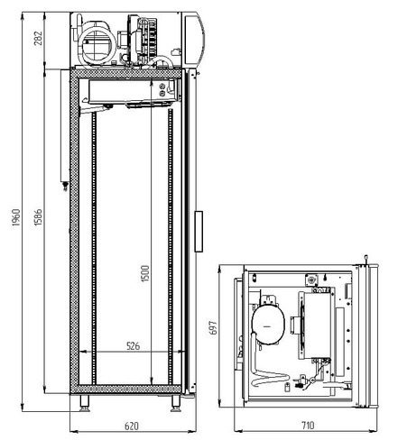 Шкаф морозильный Polair DB105‑S DB105-S