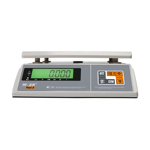 Весы порционные M-ER 326 AFU-15.1 "Post II" LCD RS-232 Mertech