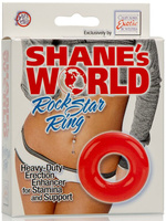 Эрекционное кольцо Shane’s World Rock Star Ring – красный California Exotic Novelties