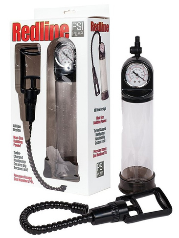 Вакуумная помпа мужская Redline Pump с манометром – черная Gopaldas