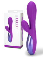 Перезаряжаемый вибромассажер Excite 6X со стимуляцией клитора – фиолетовый Topco Sales®