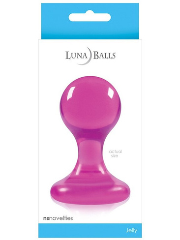 Анальная пробка Luna Balls большая – розовая NS Novelties