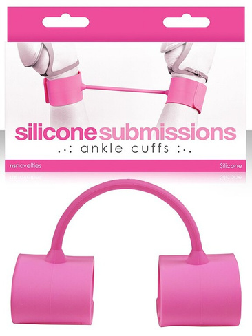 Наножники силиконовые Silicone Submissions Ankle Cuffs – розовые NS Novelties