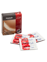 Особо тонкие презервативы Sitabella Light с возбуждающим эффектом - 3 шт СК-Визит