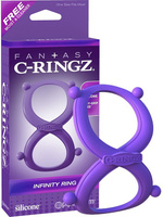 Эрекционное кольцо Infinity Ring на пенис и мошонку – фиолетовый Pipedream