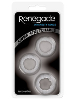 Набор из трех колец на пенис Renegade Intensity Rings – прозрачные NS Novelties