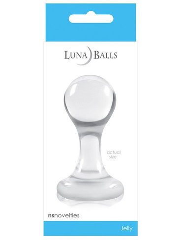 Анальная пробка Luna Balls малая – прозрачная NS Novelties