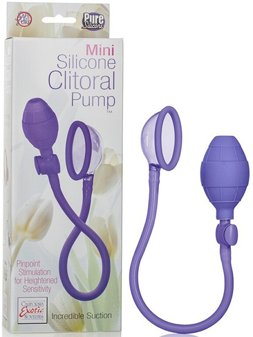 Мини помпа Mini Silicone Clitoral Pump – фиолетовая California Exotic Novelties