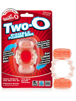 Эрекционное кольцо Screaming O - Quickie Two O с двойной стимуляцией – оранжевый The Screaming O