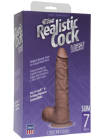 Фаллоимитатор реалистик Realistic Cock UR3 7” Slim – коричневый Doc Johnson
