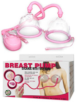 Двойная вакуумная автоматическая помпа для груди Breast Pump – розовый Baile